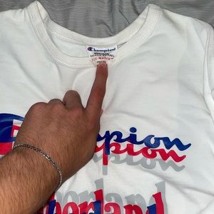 Champion Colab With Timberland Lightly Worn